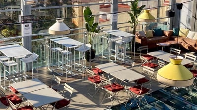 Zone inférieure de la terrasse
